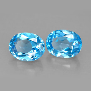 Achetez naturel ct bleue topaze gems, coupe ovale, en provenance brésil chez gemselect. en stock, livraison internationale!