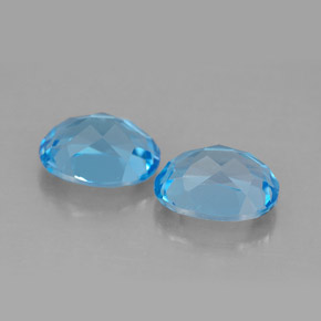 Achetez naturel ct bleue topaze gems, coupe ovale, en provenance brésil chez gemselect. en stock, livraison internationale!