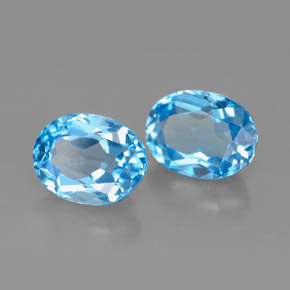 Achetez naturel ct bleue topaze gems, coupe ovale, en provenance brésil chez gemselect. en stock, livraison internationale!