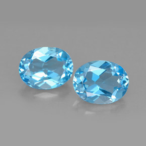 Achetez naturel ct bleue topaze gems, coupe ovale, en provenance brésil chez gemselect. en stock, livraison internationale!
