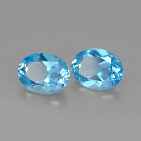 Achetez naturel ct bleue topaze gems, coupe ovale, en provenance brésil chez gemselect. en stock, livraison internationale!