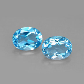 Achetez naturel ct bleue topaze gems, coupe ovale, en provenance brésil chez gemselect. en stock, livraison internationale!