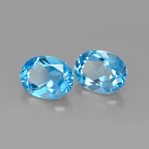 Achetez naturel ct bleue topaze gems, coupe ovale, en provenance brésil chez gemselect. en stock, livraison internationale!