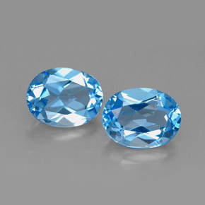 Achetez naturel ct bleue topaze gems, coupe ovale, en provenance brésil chez gemselect. en stock, livraison internationale!