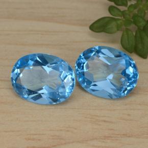Achetez naturel 4,50ct bleue topaze gems, coupe ovale, en provenance brésil chez gemselect. en stock, livraison internationale!