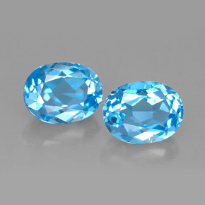 Achetez naturel ct bleue topaze gems, coupe ovale, en provenance brésil chez gemselect. en stock, livraison internationale!