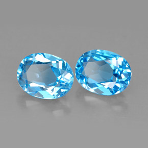 Achetez naturel ct bleue topaze gems, coupe ovale, en provenance brésil chez gemselect. en stock, livraison internationale!