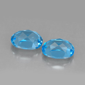 Achetez naturel ct bleue topaze gems, coupe ovale, en provenance brésil chez gemselect. en stock, livraison internationale!