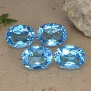 Achetez naturel 10,33ct bleue topaze gems, coupe ovale, en provenance brésil chez gemselect. en stock, livraison internationale!