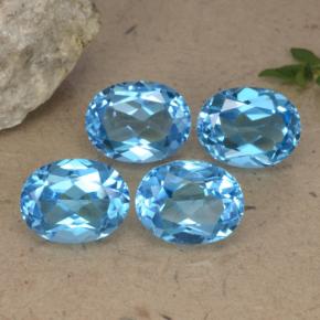 Achetez naturel 10,33ct bleue topaze gems, coupe ovale, en provenance brésil chez gemselect. en stock, livraison internationale!