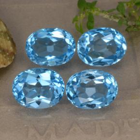 Achetez naturel 10,68ct bleue topaze gems, coupe ovale, en provenance brésil chez gemselect. en stock, livraison internationale!