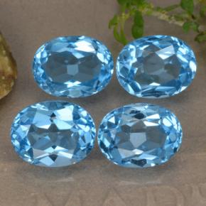 Achetez naturel 10,68ct bleue topaze gems, coupe ovale, en provenance brésil chez gemselect. en stock, livraison internationale!