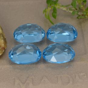 Achetez naturel 10,68ct bleue topaze gems, coupe ovale, en provenance brésil chez gemselect. en stock, livraison internationale!