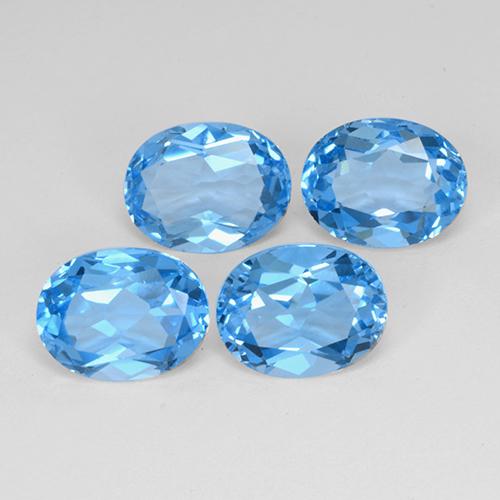Achetez naturel 10,25ct bleue topaze gems, coupe ovale, en provenance brésil chez gemselect. en stock, livraison internationale!