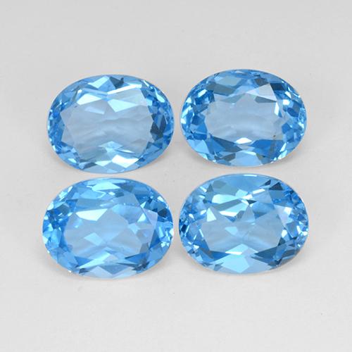 Achetez naturel 10,25ct bleue topaze gems, coupe ovale, en provenance brésil chez gemselect. en stock, livraison internationale!