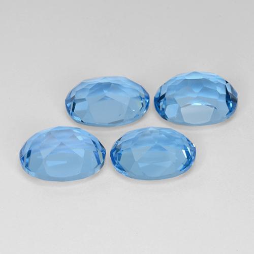 Achetez naturel 10,25ct bleue topaze gems, coupe ovale, en provenance brésil chez gemselect. en stock, livraison internationale!