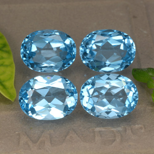 Achetez naturel 10,54ct bleue topaze gems, coupe ovale, en provenance brésil chez gemselect. en stock, livraison internationale!