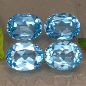Achetez naturel 10,54ct bleue topaze gems, coupe ovale, en provenance brésil chez gemselect. en stock, livraison internationale!