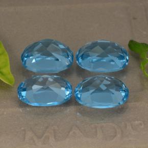Achetez naturel 10,54ct bleue topaze gems, coupe ovale, en provenance brésil chez gemselect. en stock, livraison internationale!