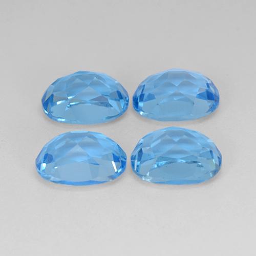Achetez naturel 10,89ct bleue topaze gems, coupe ovale, en provenance brésil chez gemselect. en stock, livraison internationale!