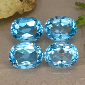 Achetez naturel 10,39ct bleue topaze gems, coupe ovale, en provenance brésil chez gemselect. en stock, livraison internationale!