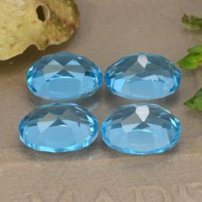 Achetez naturel 10,39ct bleue topaze gems, coupe ovale, en provenance brésil chez gemselect. en stock, livraison internationale!