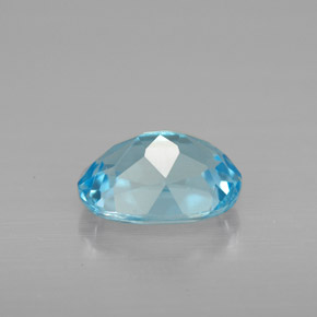 Topaze bleue naturelle coupe ovale, 1,65 ct, VS