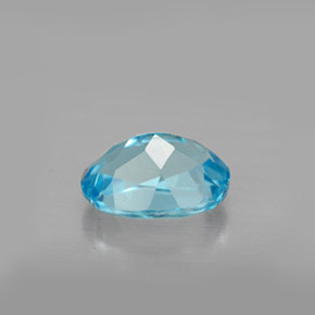 Topaze bleue naturelle coupe ovale, 1,72 ct, VS