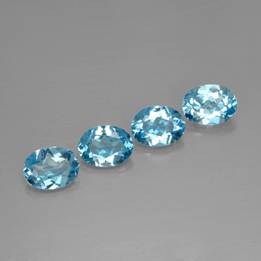 Achetez naturel ct bleue topaze gems, coupe ovale, en provenance brésil chez gemselect. en stock, livraison internationale!
