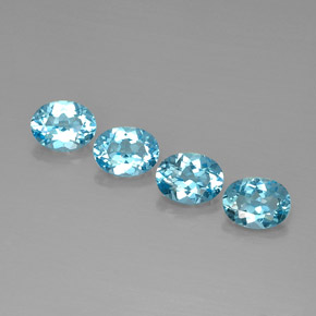 Achetez naturel ct bleue topaze gems, coupe ovale, en provenance brésil chez gemselect. en stock, livraison internationale!