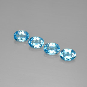 Achetez naturel ct bleue topaze gems, coupe ovale, en provenance brésil chez gemselect. en stock, livraison internationale!