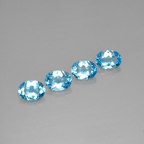 Achetez naturel ct bleue topaze gems, coupe ovale, en provenance brésil chez gemselect. en stock, livraison internationale!