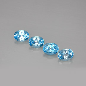 Achetez naturel ct bleue topaze gems, coupe ovale, en provenance brésil chez gemselect. en stock, livraison internationale!