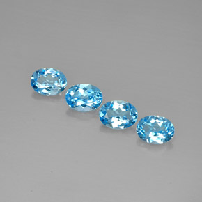 Achetez naturel ct bleue topaze gems, coupe ovale, en provenance brésil chez gemselect. en stock, livraison internationale!