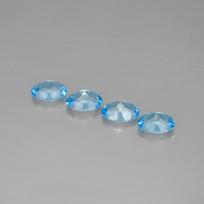 Achetez naturel ct bleue topaze gems, coupe ovale, en provenance brésil chez gemselect. en stock, livraison internationale!