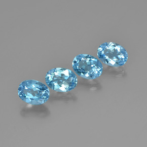 Achetez naturel 5,78ct bleue topaze gems, coupe ovale, en provenance brésil chez gemselect. en stock, livraison internationale!