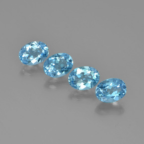 Achetez naturel 5,78ct bleue topaze gems, coupe ovale, en provenance brésil chez gemselect. en stock, livraison internationale!