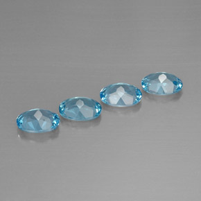 Achetez naturel ct bleu suisse topaze gems, coupe ovale, en provenance brésil chez gemselect. en stock, livraison internationale!