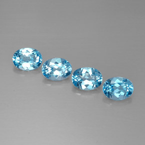 Achetez naturel ct bleue topaze gems, coupe ovale, en provenance brésil chez gemselect. en stock, livraison internationale!