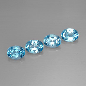 Achetez naturel ct bleue topaze gems, coupe ovale, en provenance brésil chez gemselect. en stock, livraison internationale!