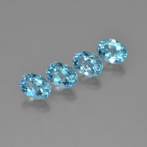 Achetez naturel ct bleue topaze gems, coupe ovale, en provenance brésil chez gemselect. en stock, livraison internationale!
