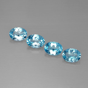 Achetez naturel ct bleue topaze gems, coupe ovale, en provenance brésil chez gemselect. en stock, livraison internationale!