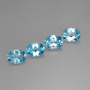 Achetez naturel ct bleue topaze gems, coupe ovale, en provenance brésil chez gemselect. en stock, livraison internationale!