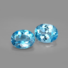 Achetez naturel ct bleue topaze gems, coupe ovale, en provenance brésil chez gemselect. en stock, livraison internationale!