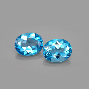Achetez naturel ct bleue topaze gems, coupe ovale, en provenance brésil chez gemselect. en stock, livraison internationale!