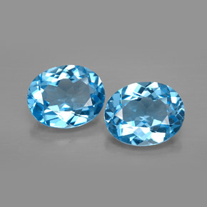 Achetez naturel ct bleue topaze gems, coupe ovale, en provenance brésil chez gemselect. en stock, livraison internationale!