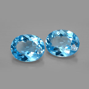 Achetez naturel ct bleue topaze gems, coupe ovale, en provenance brésil chez gemselect. en stock, livraison internationale!