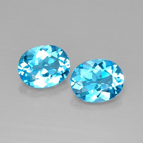 Achetez naturel ct bleue topaze gems, coupe ovale, en provenance brésil chez gemselect. en stock, livraison internationale!