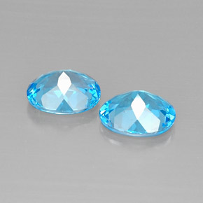 Achetez naturel ct bleue topaze gems, coupe ovale, en provenance brésil chez gemselect. en stock, livraison internationale!