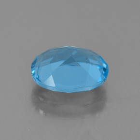 Topaze bleue naturelle coupe ovale, 2,31 ct, VS